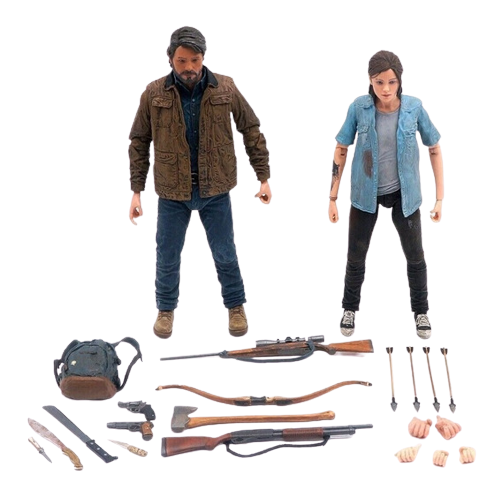 Action Figure totalmente Articulados de Joel e Ellie The Last Of Us Part 2