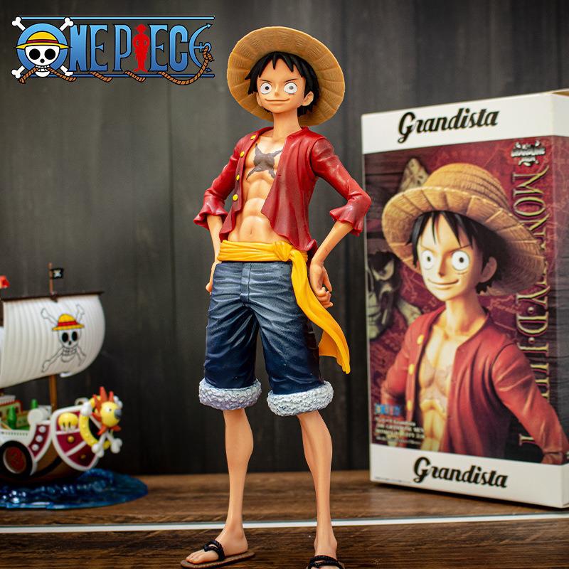 Action Figure Luffy - One Piece | + 2º Rosto de Brinde 27cm