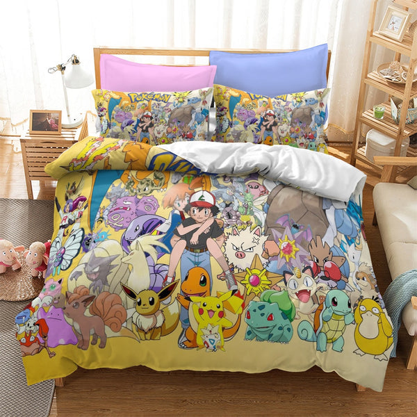 Roupas de Cama Tema Pokemon