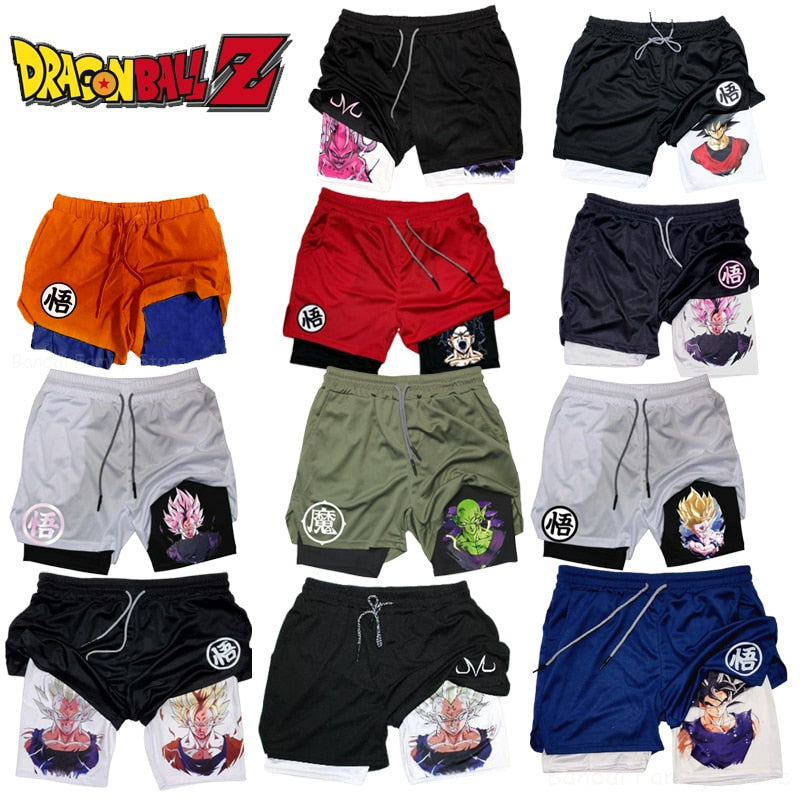 Bermudas Dupla Camada Tema Dragon Ball