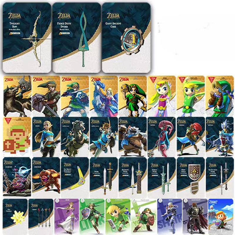 Pack com 36 Cartões de Ativação Amiibos Zelda