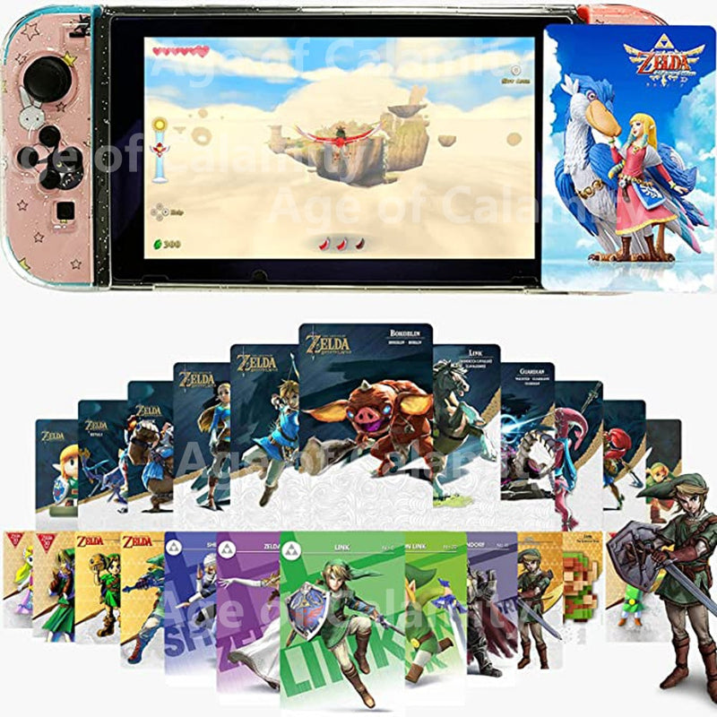 Pack com 36 Cartões de Ativação Amiibos Zelda