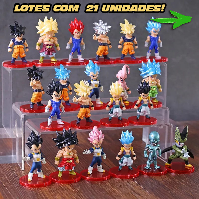 Lote de Miniaturas Dragon Ball - Linha WCF