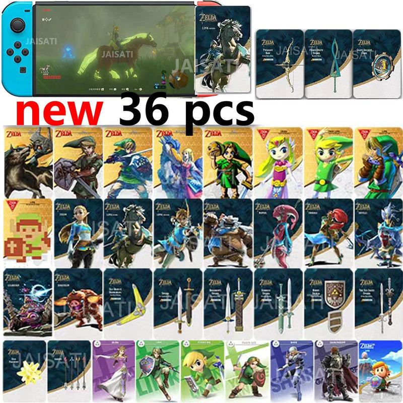 Pack com 36 Cartões de Ativação Amiibos Zelda