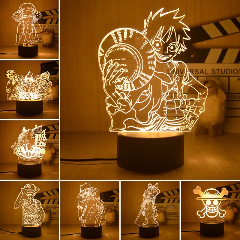 Luminárias 3D - One Piece