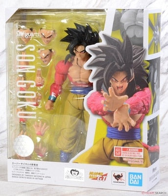 Action Figure Super Saiyan 4 Vegeta, Goku e Majin Boo