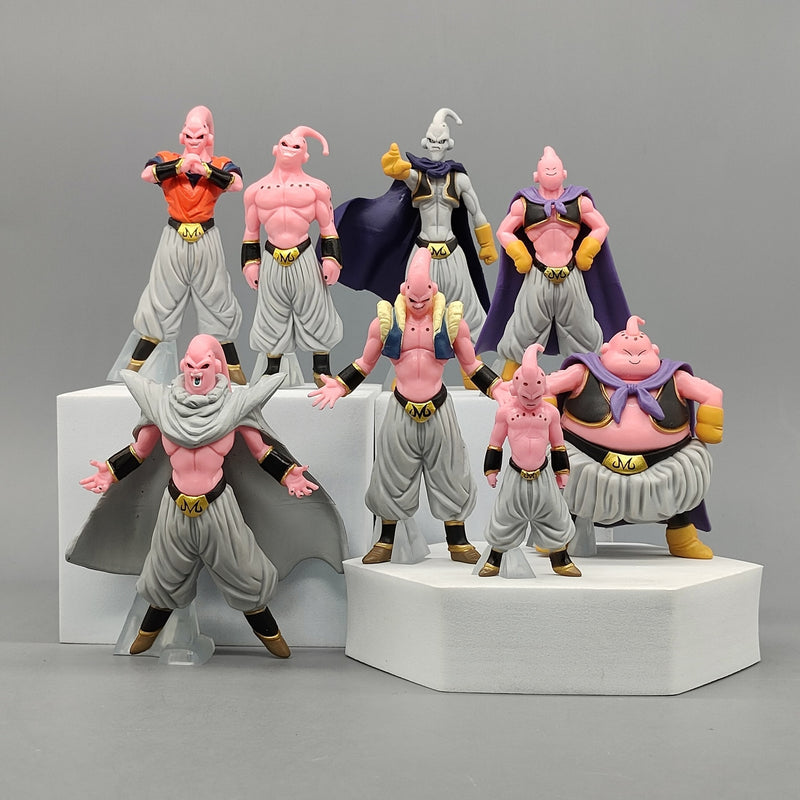 Action Figure Majin Boo Dragon Ball Lote com 8 Un | Todas as Transformações  de Majin Boo