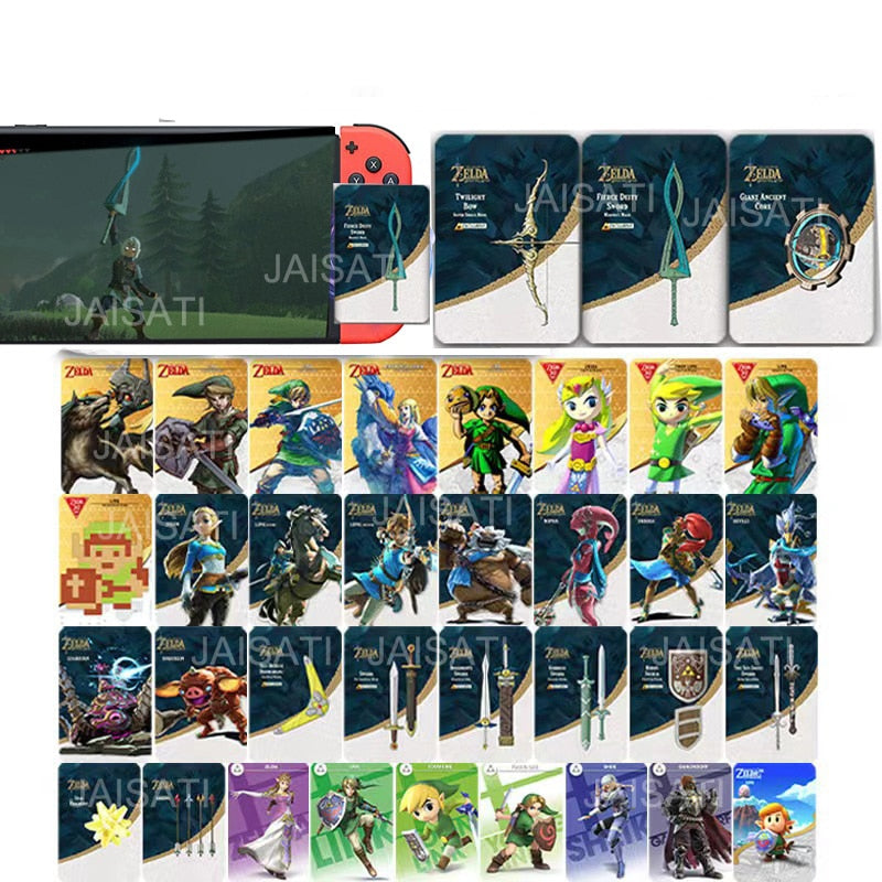 Pack com 36 Cartões de Ativação Amiibos Zelda