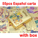 Lote 55 Cartas Colecionáveis Metal Dourado Pokemon