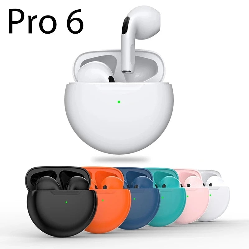 Fone de Ouvido Air Pro 6 Wireless Bluetooth 5.2